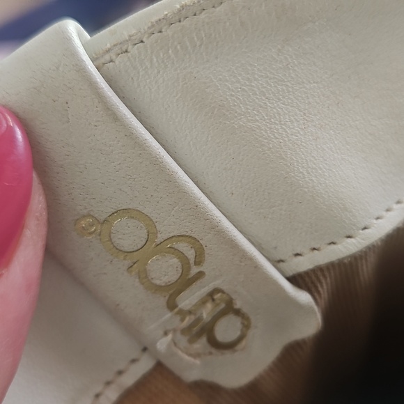 Dingo Vintage White Leather Western Cowboy Boots Laser Star Cutout Size 6.5 - Picture 8 of 15